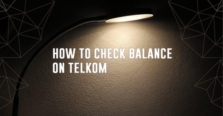 how to check balance on telkom