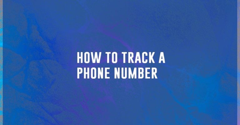 how to track a phone number