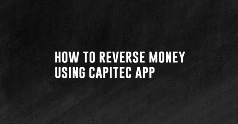 how to reverse money using capitec app